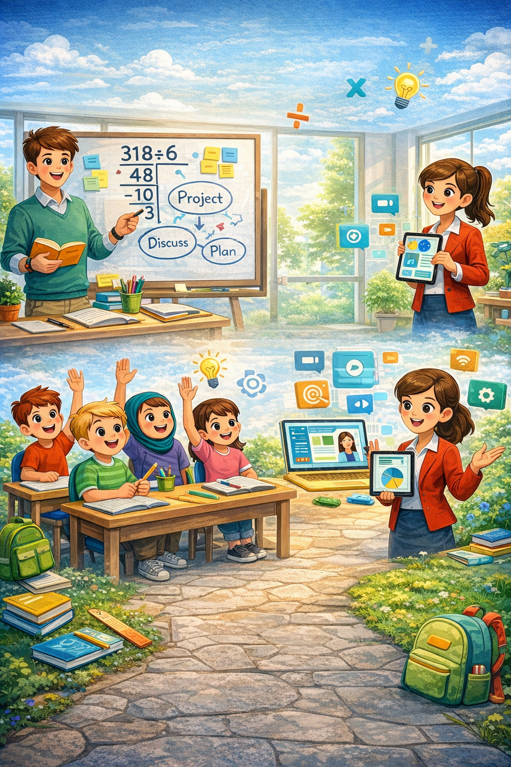 التطوير المهني للمعلمين من التلقين إلى التعليم التفاعلي